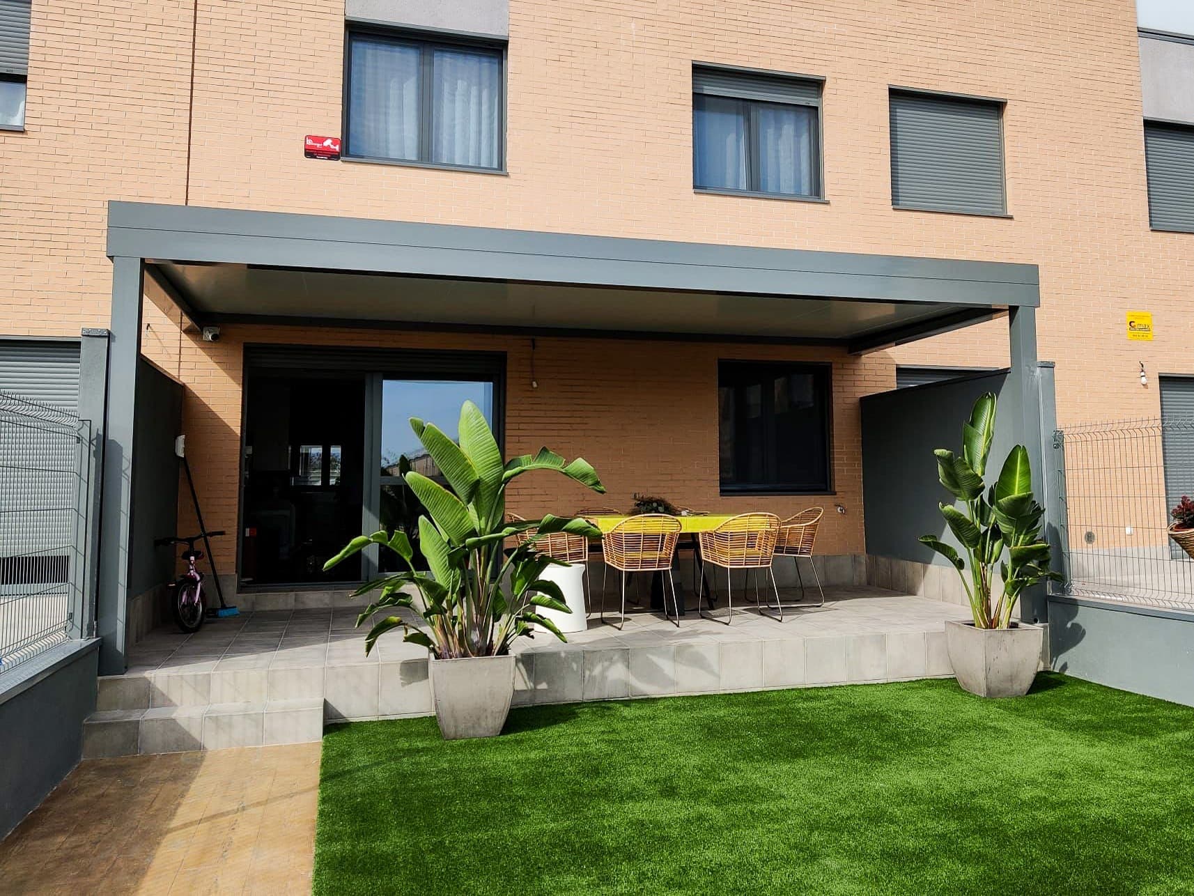 cerramiento terraza panel liso