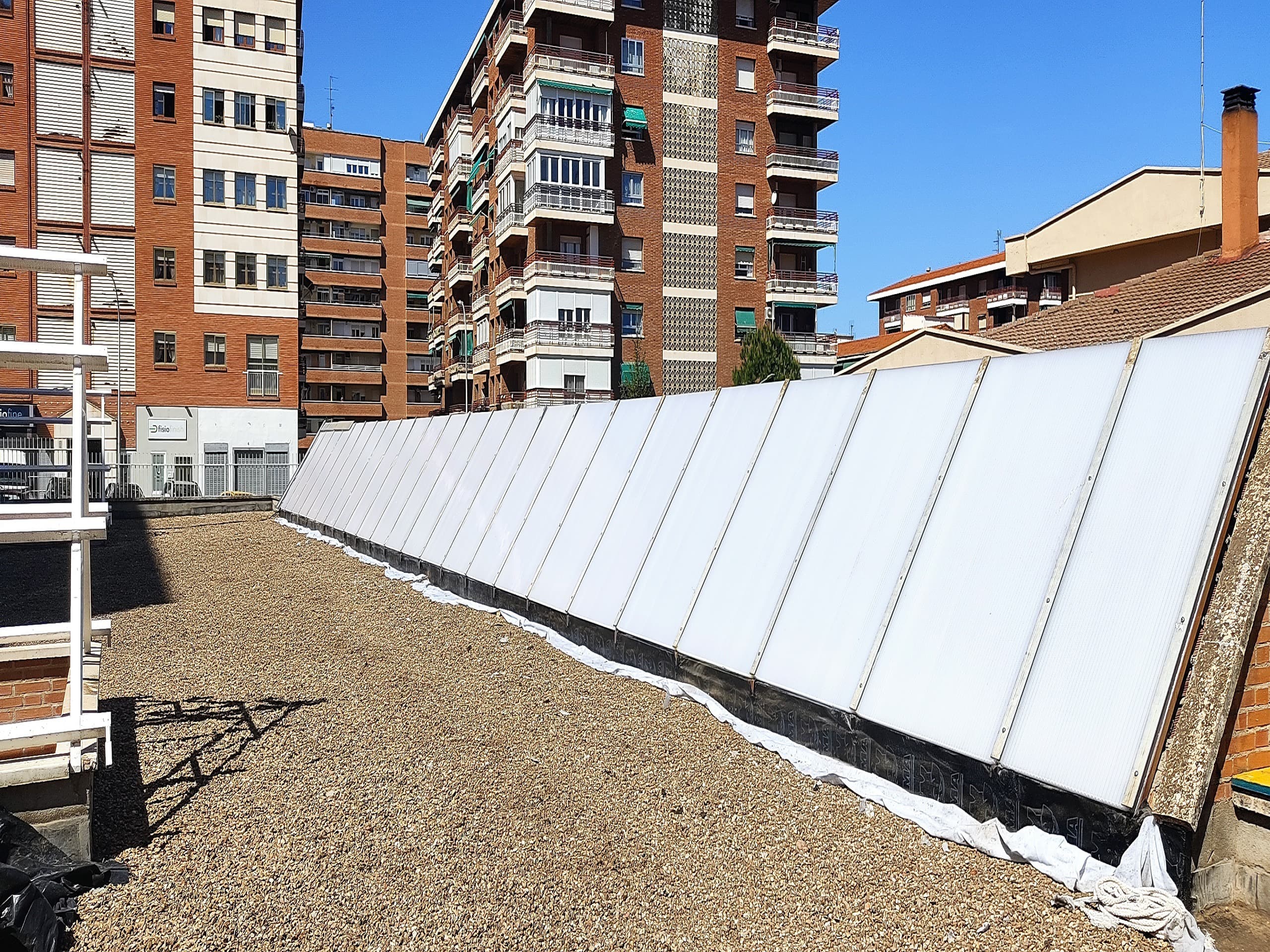 Rehabilitación Lucernario tejado a 2 aguas