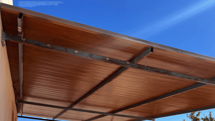 Cerramiento Terraza Teja Albero Envejecido