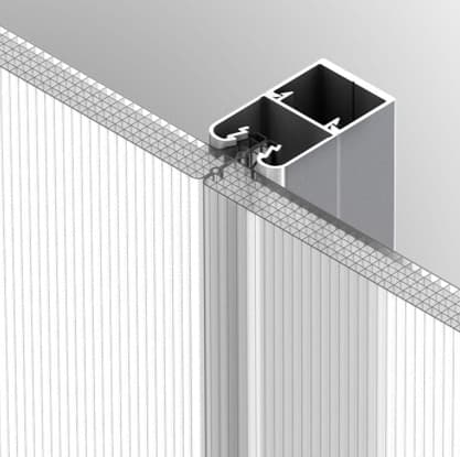 Fachada plana policarbonato