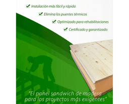 Panel Sándwich Madera Natural 2
