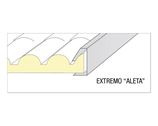 Remate lateral con pestaña (bajo pedido)