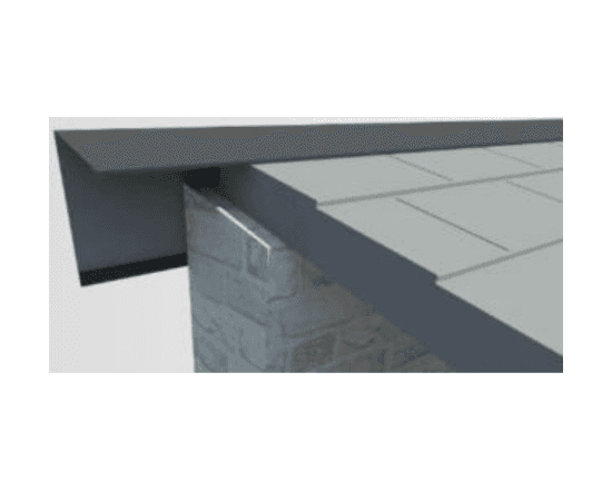 Cumbrera trasera muro