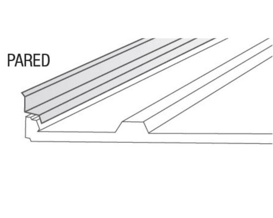 Remate entrega lateral a pared