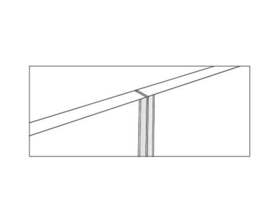 Remate unión fachada "T"