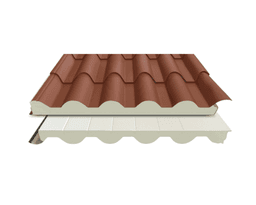 Panel Sándwich Teja Rojo