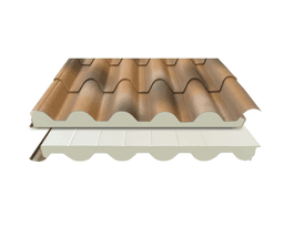 Panel Sándwich Teja Albero Envejecido