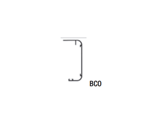 Perfil embellecedor de cierre