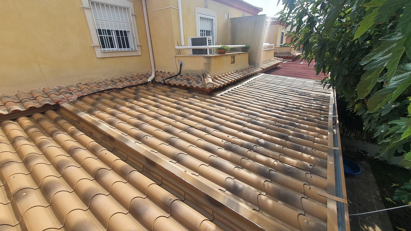 cerramiento porche panel teja