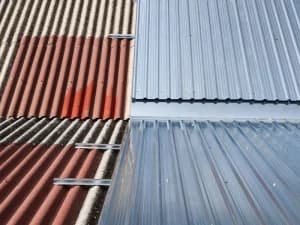 Cubierta industrial tras rehabilitación con chapa galvanizada